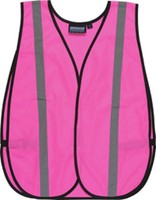 Erb Hi-viz Pink Vest - One Size Fits Most - Non Ansi Erb Hi-viz Pink Vest - One Size Fits Most - Non Ansi