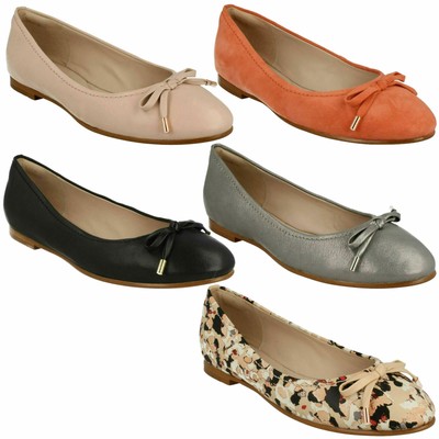 clarks wide fit ballet pumps
