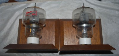 2 Vintage Eimac Vacuum Transmitting Tubes 304TL BOOK ENDS! USED