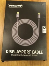 DisplayPort Cable 144hz, Yurnero DP Cable 10FT，[4K@60Hz, 2K@165Hz, 2K@144Hz]Gold
