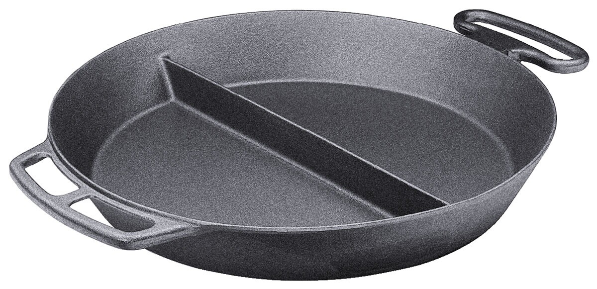 Riesenpfanne, mit Mittelsteg, Made in Germany, Variante auswählbar