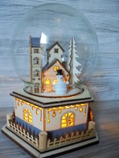 Weihnachtsspieluhr Mit LED & Melodien | Drehende Dekoration Für Festliche Stimmung