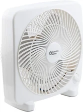Comfort Zone Small Box Fan, 9 inch, Portable, Electric Quiet, 3 Speed, Table Fan