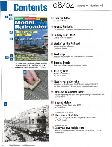 Model Railroader August 2004 - Picture 2 of 3