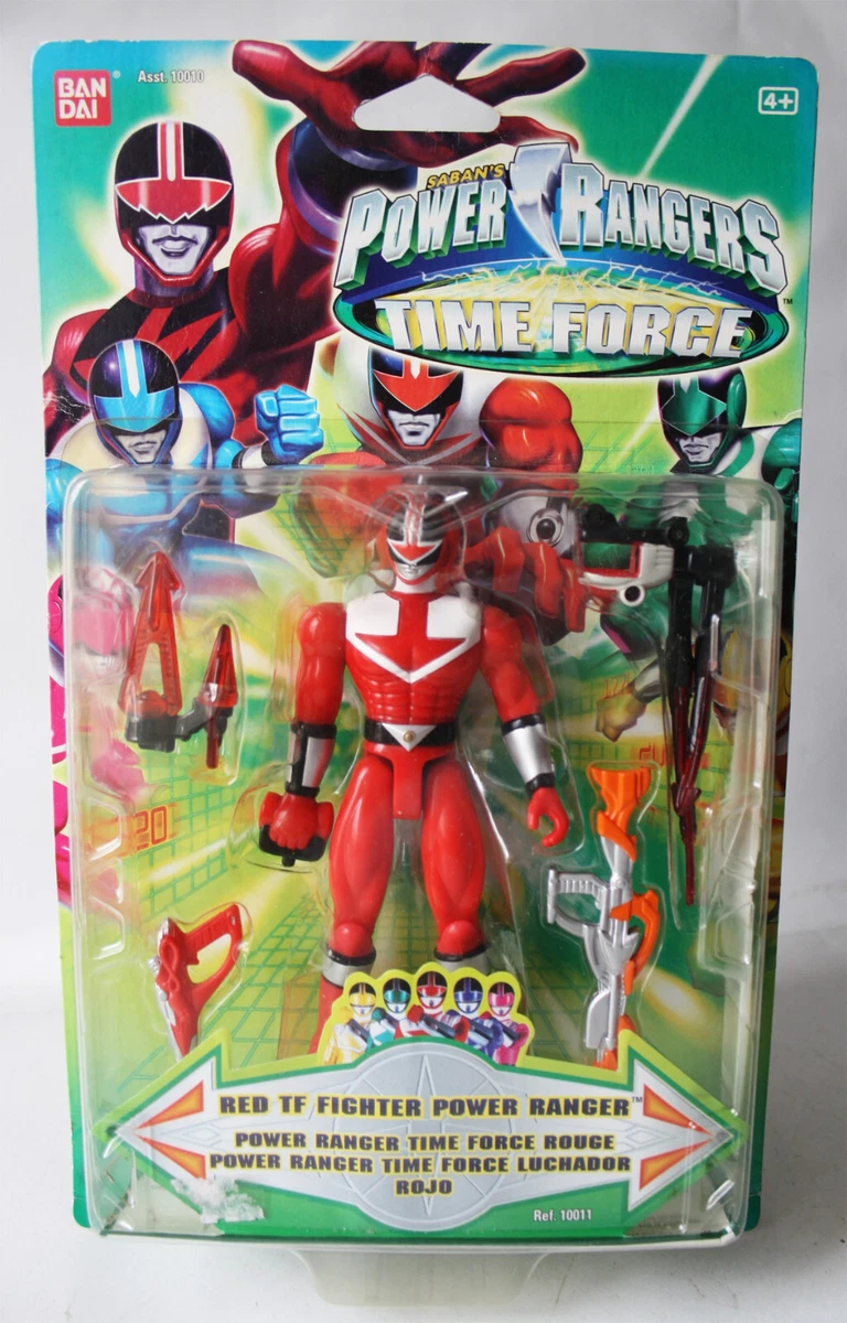 RARE 2001 POWER RANGERS TIME FORCE RED TF FIGHTER POWER RANGER BANDAI NEW  SEALED