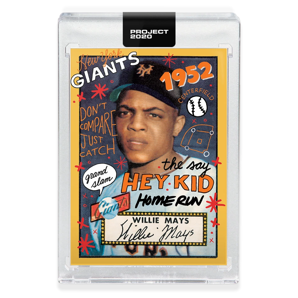 Topps PROJECT 2020 2 Card Bundle #79 Jackie Robinson Willie Mays Brooklyn Dodger - Image 3 of 4