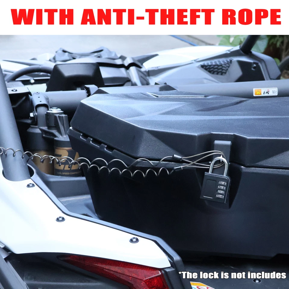 UTV Rear Cargo Storage Box LinQ for Can-Am Maverick X3/X3 MAX/Renegade/Commander Foto 4 de 4