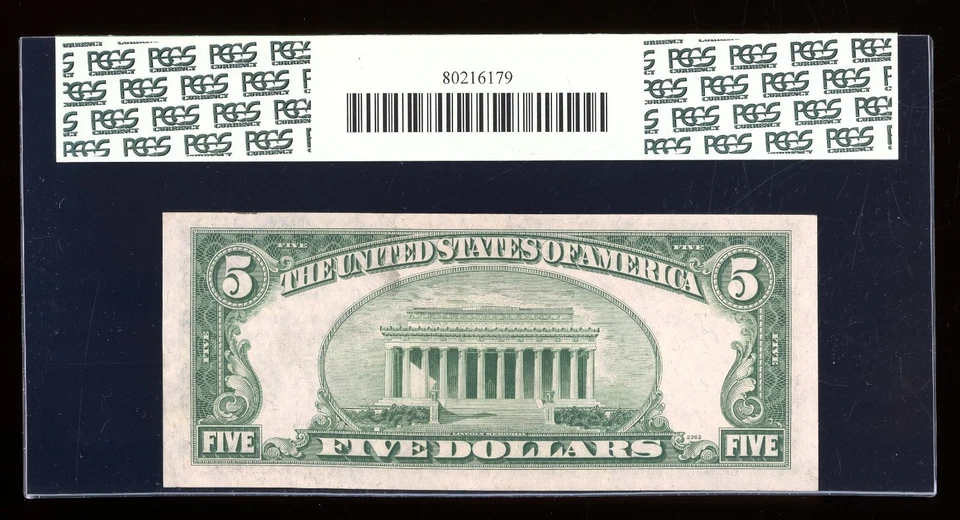 DBR 1950-B $5 FRN Chicago Fr. 1963-G PCGS 55 PPQ Serial G40259344C - Image 2 of 2