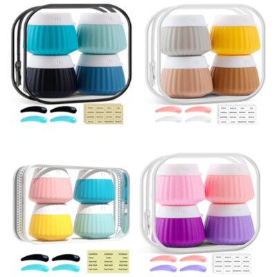 Travel Containers for Toiletries,Silicone Cream Jar for Cosmetic Face Body Cream