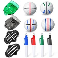 8 Pack Golf Ball Marker Liner Drawing Marker 4 Golf Ball Marker Stencil and 4...
