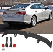 55" Car Rear Trunk Spoiler Wing PRO Style Carbon Fiber For Chevy Malibu Sedan