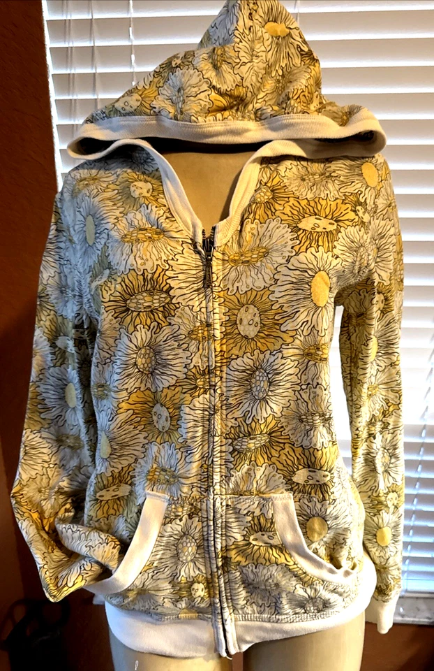 Sudadera con Capucha ONE WORLD Edición Especial Girasoles Sudadera con Capucha Cremallera Talla Pequeña XRC* Foto 2 de 4