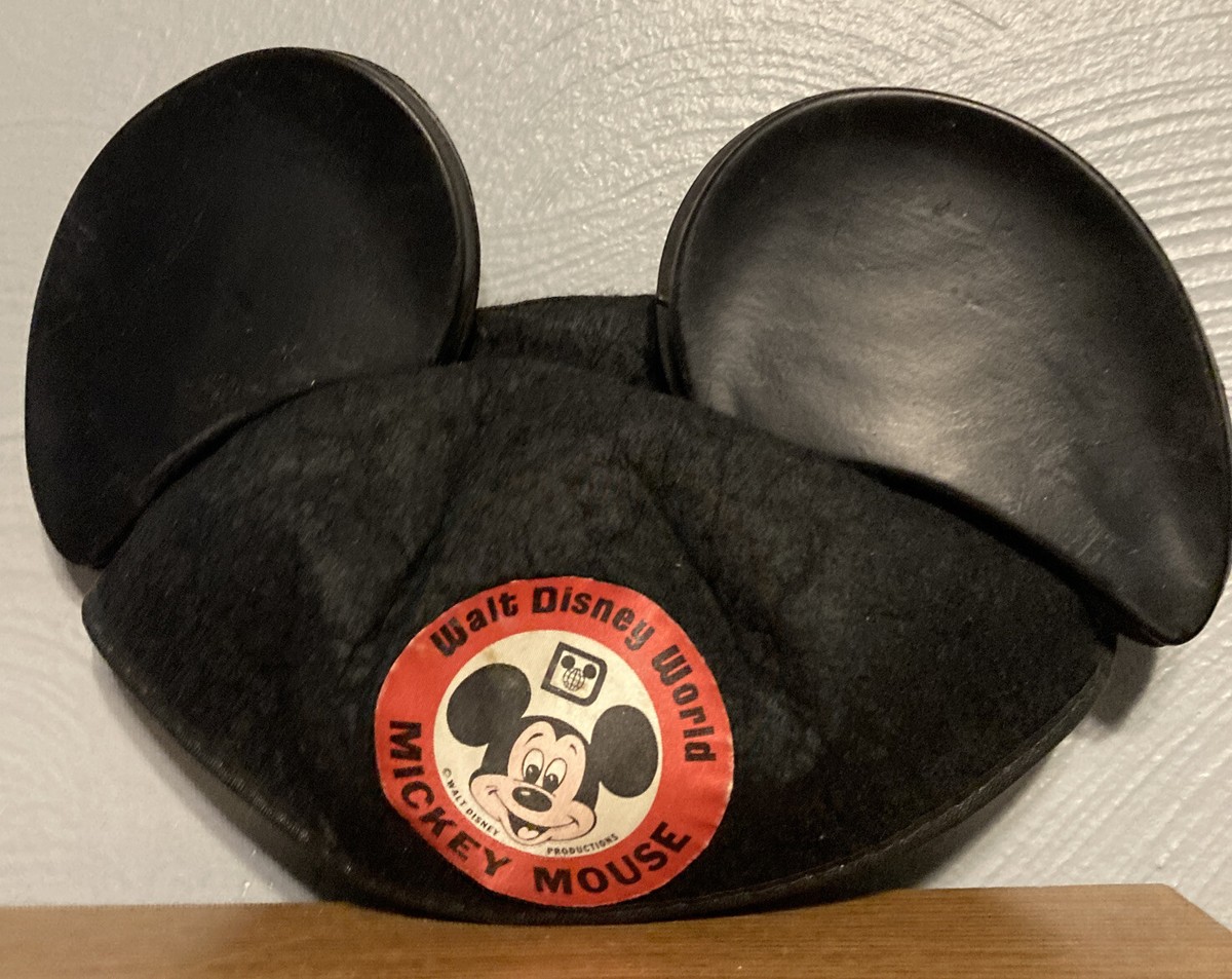 Vintage Early Years Mickey Mouse Ears Felt Hat Walt Disney  display picture 1