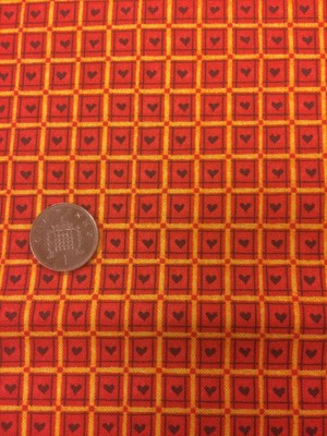 Fabri-Quilt - Patchwork / Quiltstoff - Jungle Jive - Herzen - 100% Baumwolle