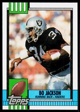 Bo Jackson, 1990 Topps, #285, Los Angeles Raiders,