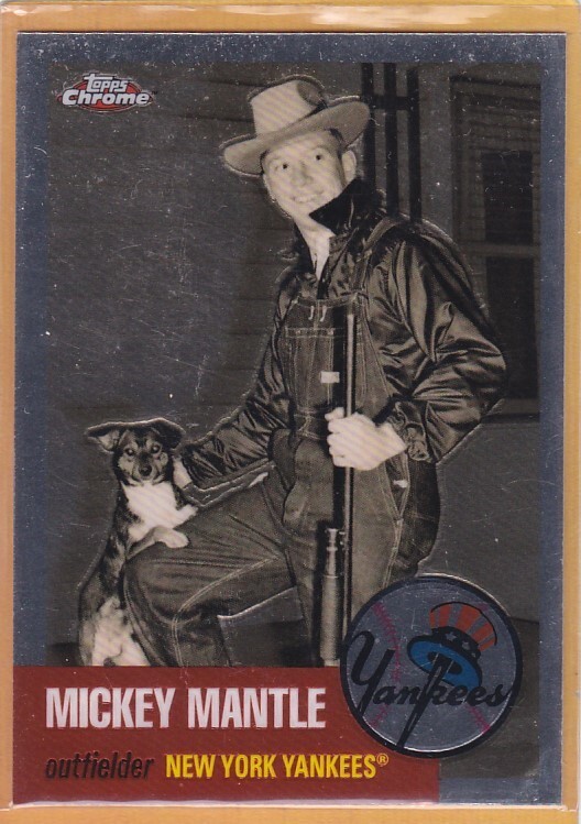 2007 TOPPS CHROME BASEBALL MICKEY MANTLE STORY #MMS25 YANKEES NMMT+ *A2646