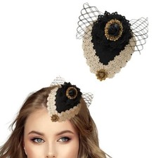 Fascinators For Women Tea Party Hats Church Halloween Wedding Victorian 1920 ...