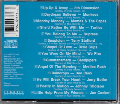 Best of 60's Mellow by Various Artists (CD, Oct-1990, Priority