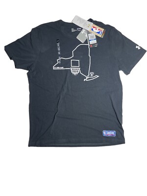 Under Armour Men's BASKETBALL Brooklyn Nets T Shirt xLarge, new/tag, BLACK