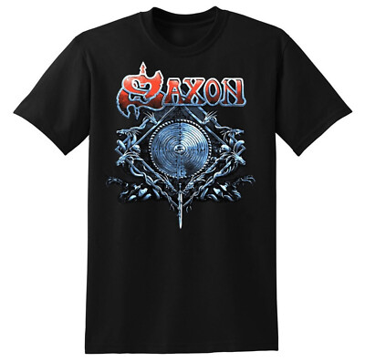 SAXON cd cvr INTO THE LABYRINTH Official SHIRT LAST MD New OOP wheels strong law