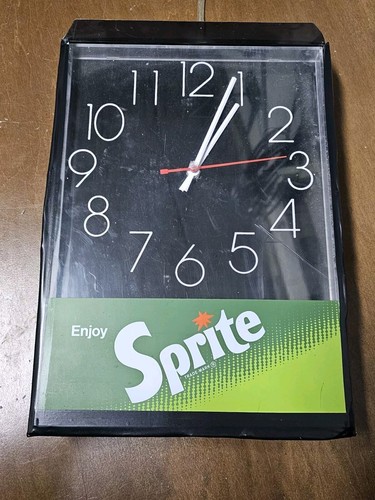 Vintage Sprite Electric Clock And Light 1980’s Works - Picture 13 of 17