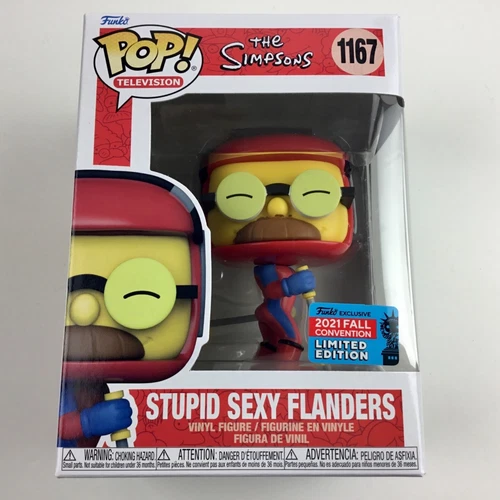 Funko Pop STUPID SEXY FLANDERS 2021 NYCC Convention EXCLUSIVE The Simpsons #1167