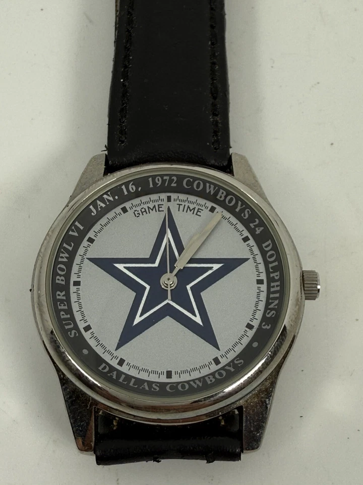 VTG Game Time Dallas Cowboys Superbowl VI Watch Quartz Japan Movement 1972 Works - Image 2 of 4