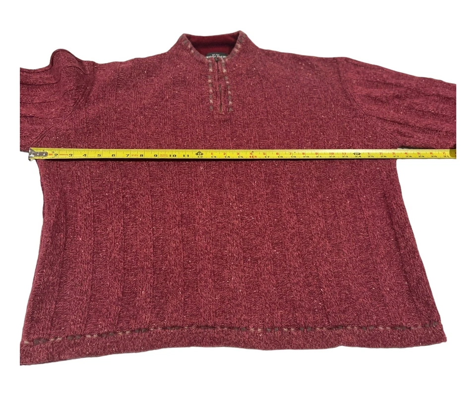 Woolrich Sweater - Size 2XL - Dark Pink Color - Image 4 of 4