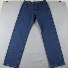 Wrangler Jeans Mens 32x36 Authentics Straight 5-Pocket Stretch Denim Blue NWT