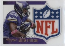 2014 Panini Prestige NFL Shield Adrian Peterson #15 Shield 1lx9