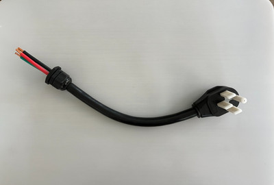 NEMA 14-50 Plug Pigtail Whip for EV Chargers - Emporia, Wallbox, Grizzl-E, Etc.