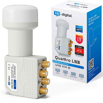 Quattro LNB für Multischalter LNC LMB FULL HDTV Quatro 5K 4K SAT Anlage TV HD 3D