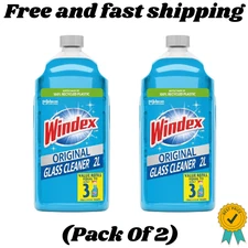 Windex Refill Glass and Window Cleaner Bottle, Bottle Made from 100% (Pack of 2)