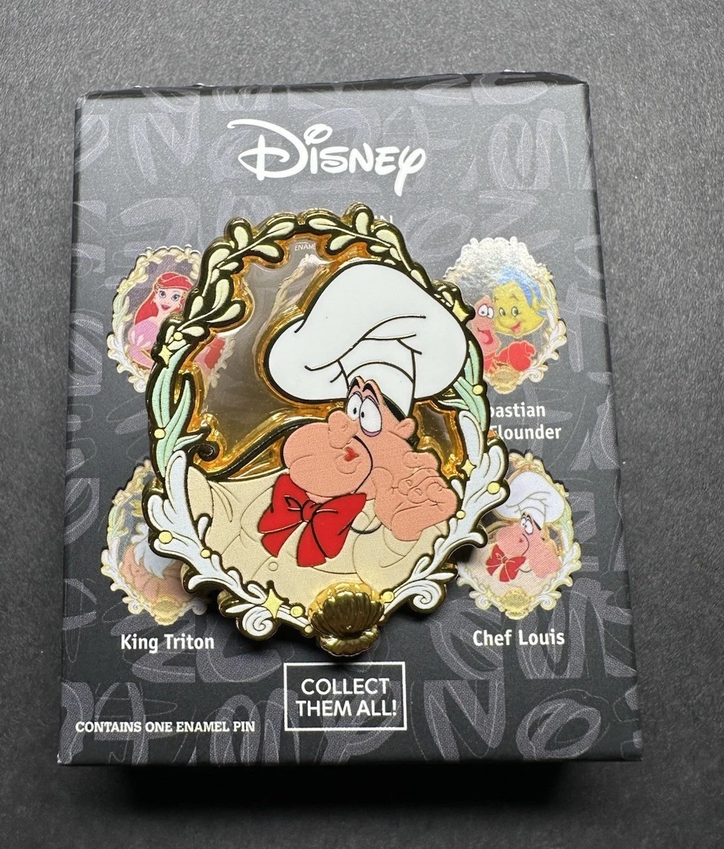 Disney The Little Mermaid Character Portrait Blind Box Enamel Pin - Chef Louis