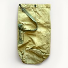 Vintage Army Military Green Sack 34  Length Canvas Strong Duffle Bag US