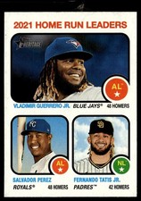 2022 Topps Heritage Fernando Tatis Jr./Salvador Perez/Vladimir Guerrero Jr. San