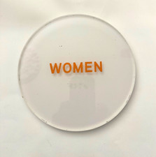 ADA restroom signs Women's Previously owned, unused Acrylic Braille raised Text
