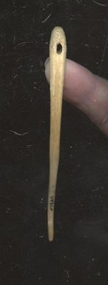 Indian Artifacts Extra Fine Polished Bone Needle Glovers Cave Site