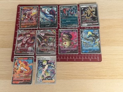 Pokemon TGC Karten x10 Konvolut V/VMAX GX/EX Full Art Melmetal Typhlosion