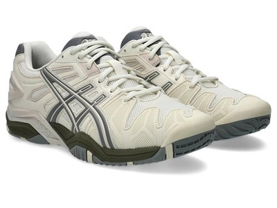 ASICS GEL-RESOLUTION 5 1203A901 100 Creme Ton Grau Sportschuhe