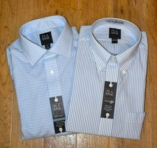 Lot of Two Jos. A. Bank Traveler Long Sleeve button Up Shirts