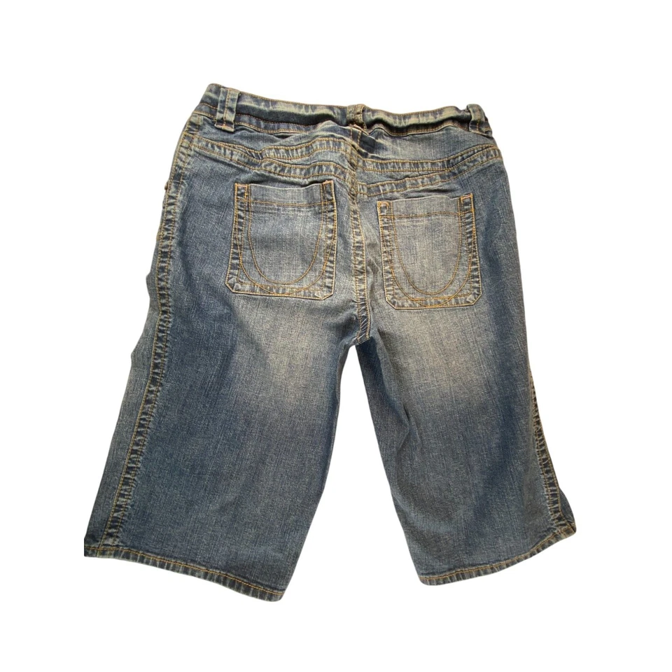 Bermudas Venezia para mujer azules 16 denim holgadas tiro medio informales lavadas medianas Foto 2 de 4