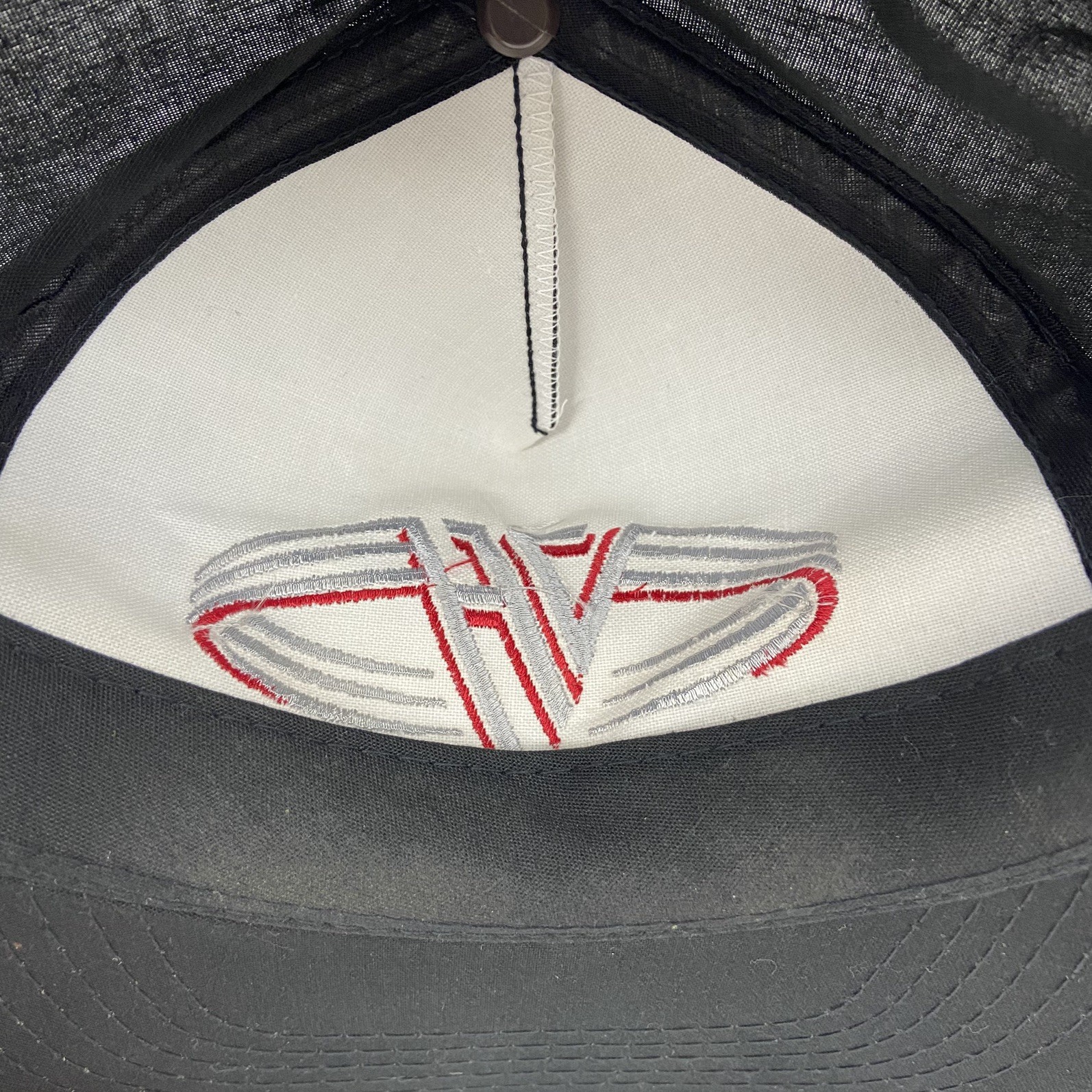 Vintage Van Halen Snapback Hat 90s Tour Cap Youngan Headwear Black Red Stitched 