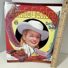 Annie Oakley Paper Cut-out Dolls 2001 Repop Book w/Tagg & Lofty 8 pgs of Clothes