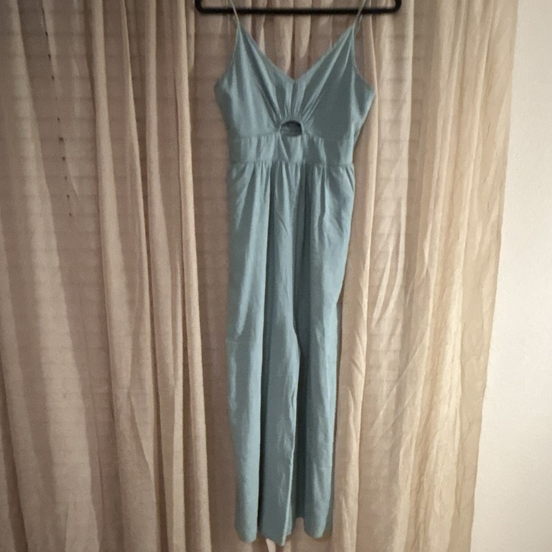 Women’s teal Romper With keyhole Adjustable Straps