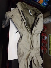 GENUINE US MILITARY JP-8 FUEL HANDLERS COVERALL. SIZE MEDIUM NEW CONDITION!