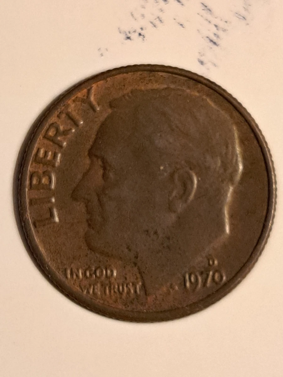 1970 Roosevelt Dime монеты США с ошибками - огромный выбор по