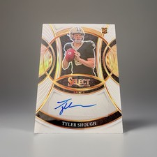 2025 Panini Select TYLER SHOUGH ROOKIE SIGNATURES AUTO WHITE PRIZM /35 RC Saints