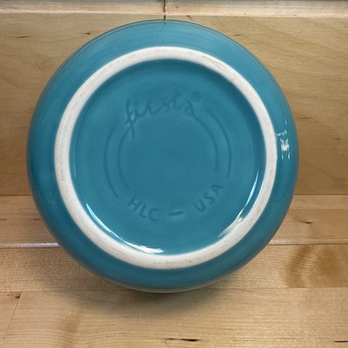 Homer Laughlin Fiesta Gusto Cereal Bowl Turquoise Blue 28 OZ -Preowned - Picture 5 of 5