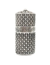 Chrome Hearts Plus Pyramid Studded Large Pill Case Sterling Silver 98.4g 3” Tall